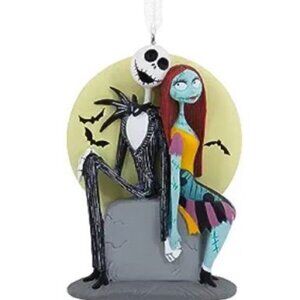 Hallmark Disney Jack & Sally Tombstone Nightmare Before Christmas Tree Ornament